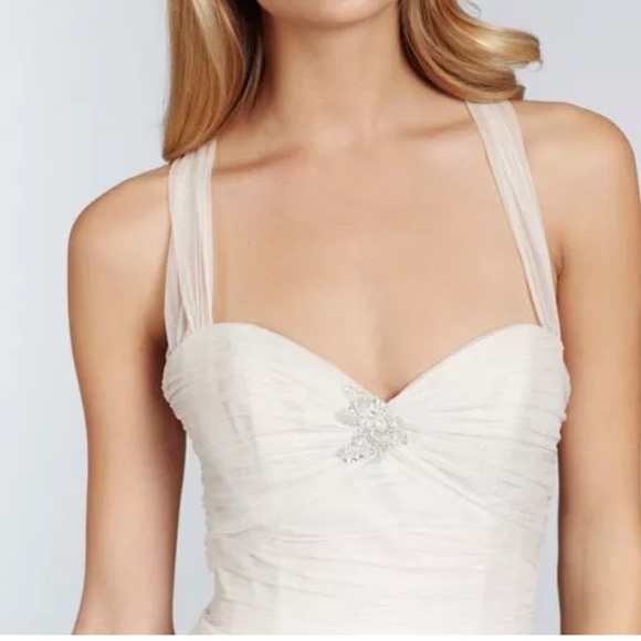 Jim hjelm Hailey Paige blush wedding dress 12 ss8 - Picture 3 of 5